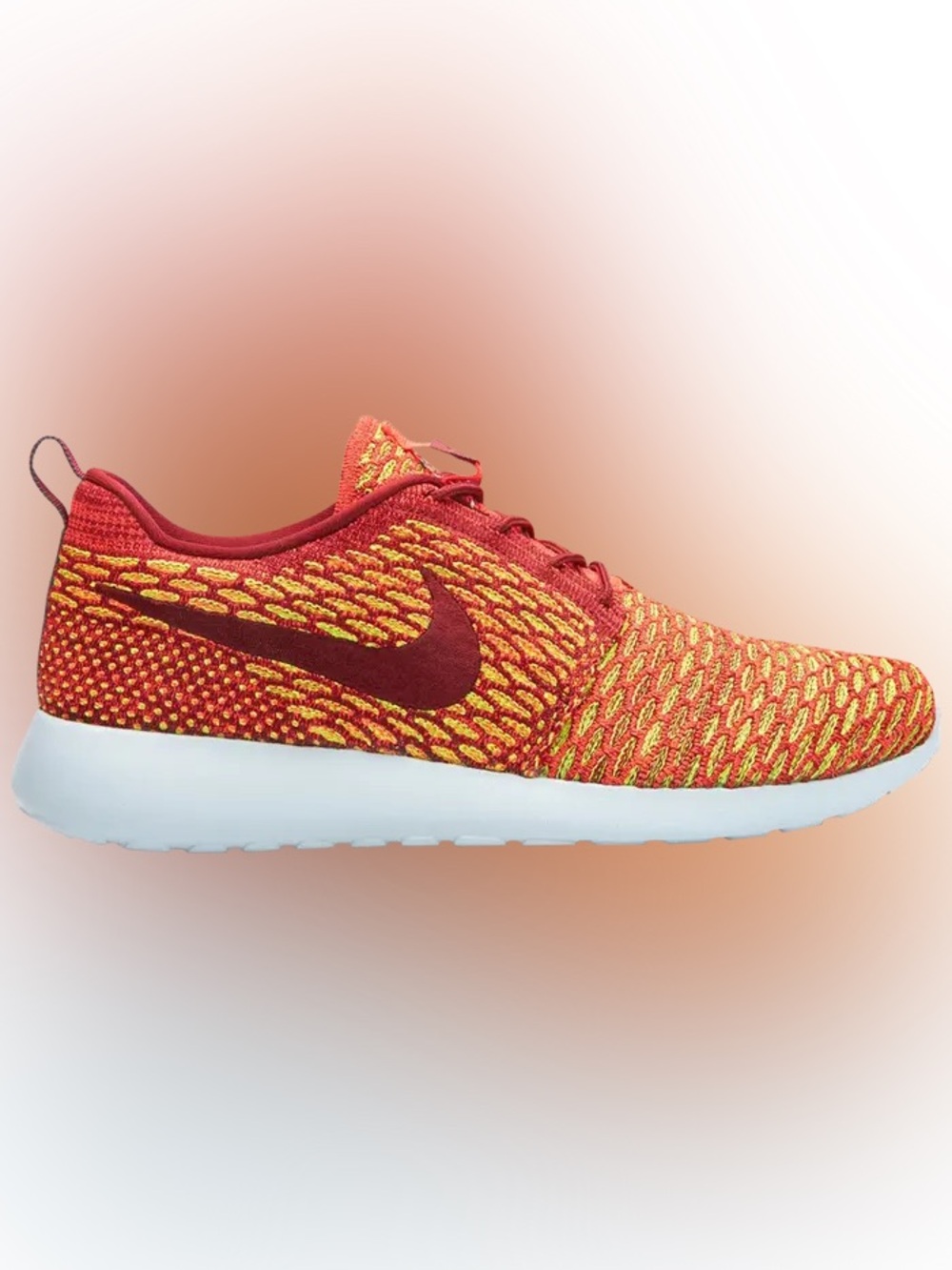EUC Nike Women’s Roshe One Flyknit Team Red Crimson 704927-600